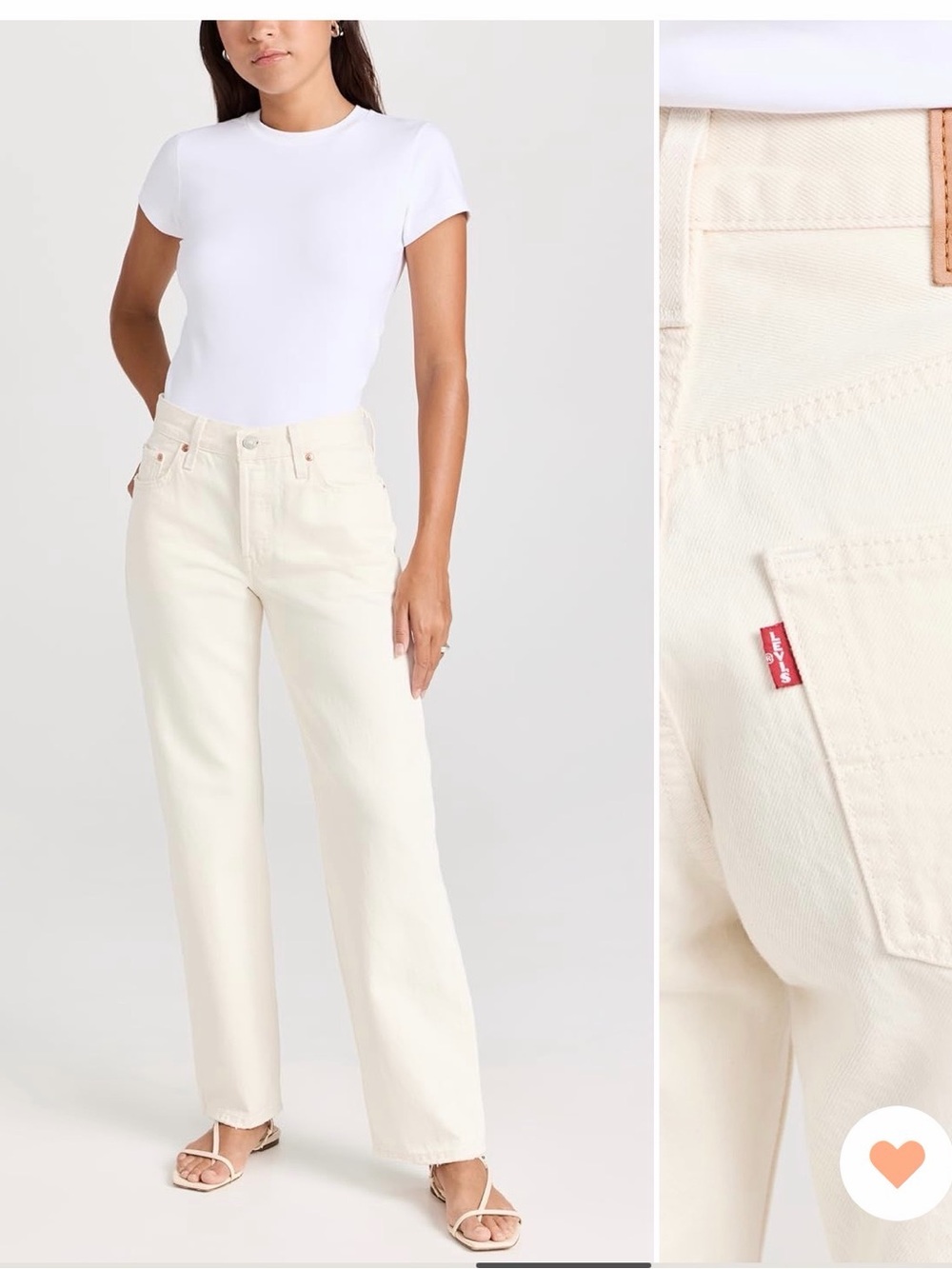 Levi's 501 90’s Ecru NWOT